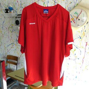 5 for $20 📢Brine Reign On Red & White V-neck Sport Jersey Sportswear Lacrosse